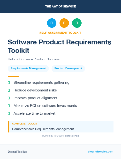 Software Product Requirements Toolkit