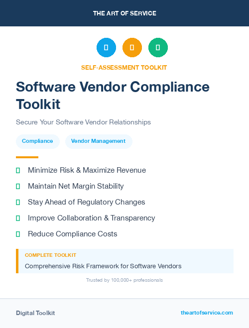 Software Vendor Compliance Toolkit
