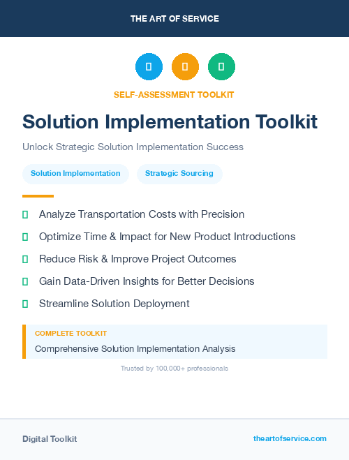 Solution Implementation Toolkit
