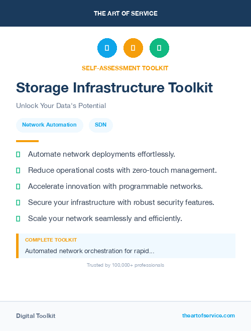 Storage Infrastructure Toolkit