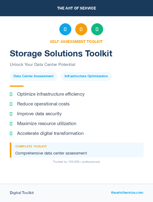 Storage Solutions Toolkit