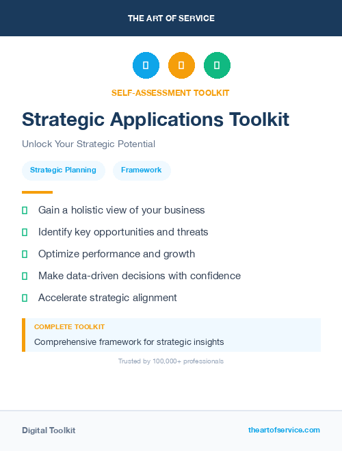 Strategic Applications Toolkit