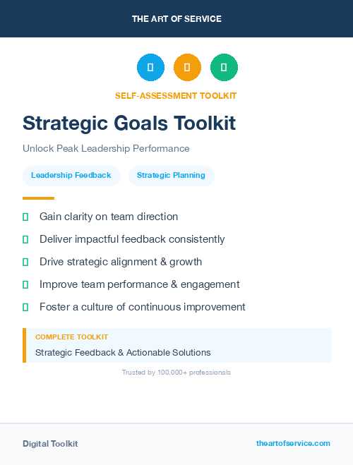 Strategic Goals Toolkit