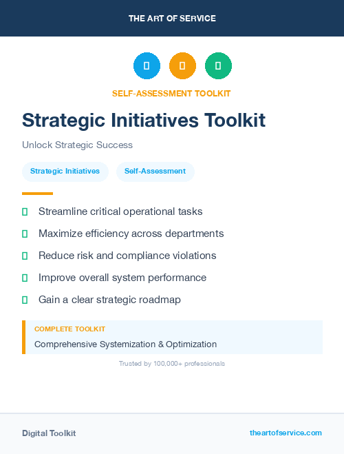 Strategic Initiatives Toolkit