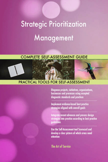 Strategic Prioritization Management Toolkit