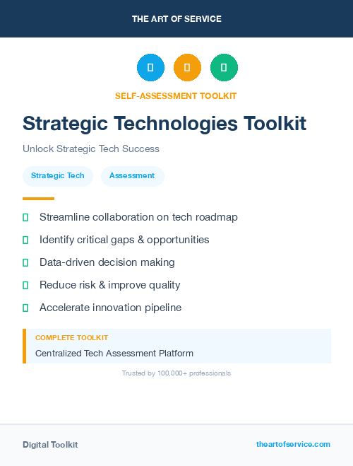 Strategic Technologies Toolkit