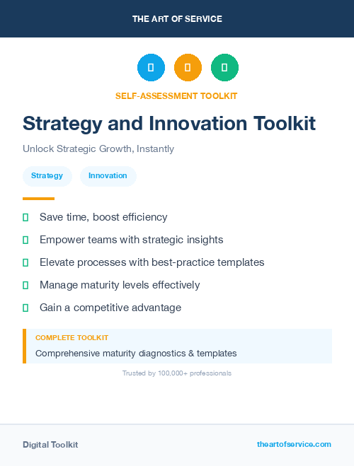 Strategy and Innovation Toolkit
