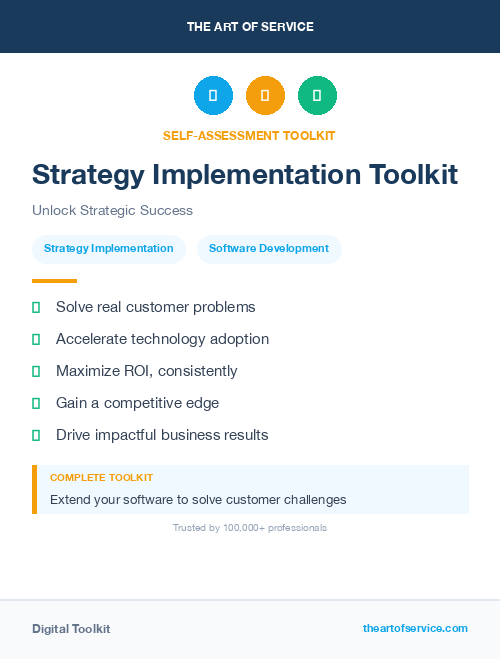 Strategy Implementation Toolkit