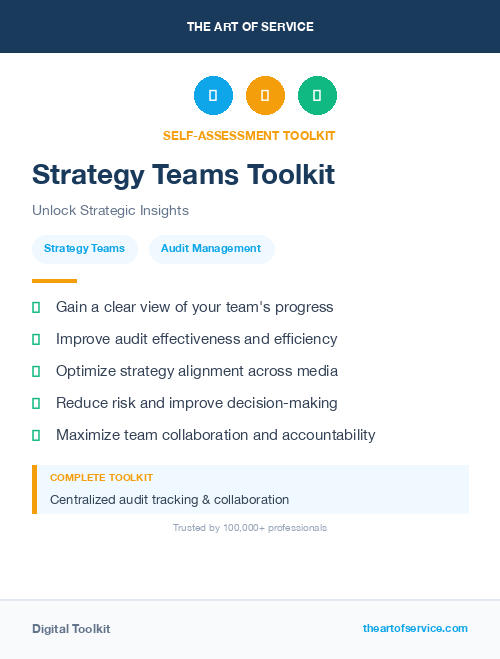 Strategy Teams Toolkit