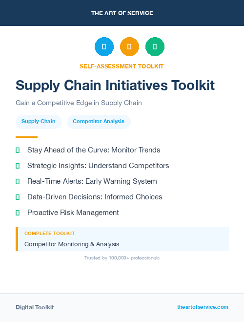 Supply Chain Initiatives Toolkit
