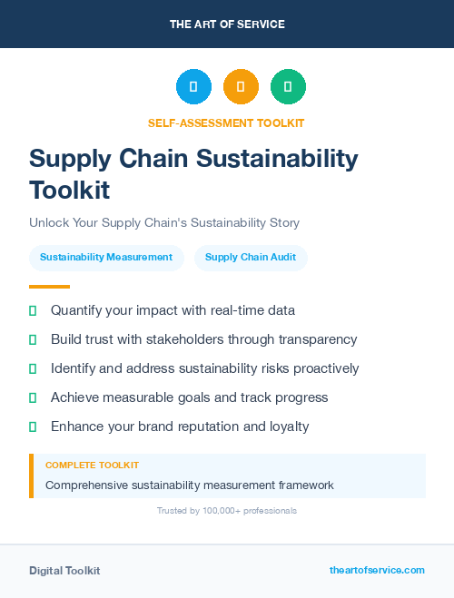 Supply Chain Sustainability Toolkit