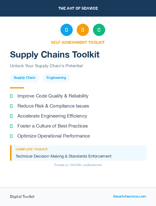 Supply Chains Toolkit