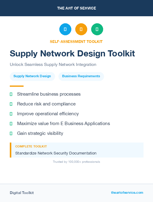 Supply Network Design Toolkit