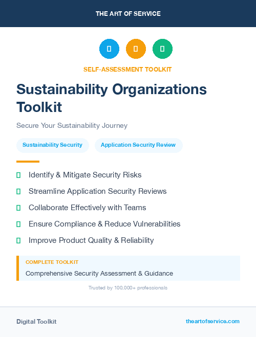 Sustainability Organizations Toolkit