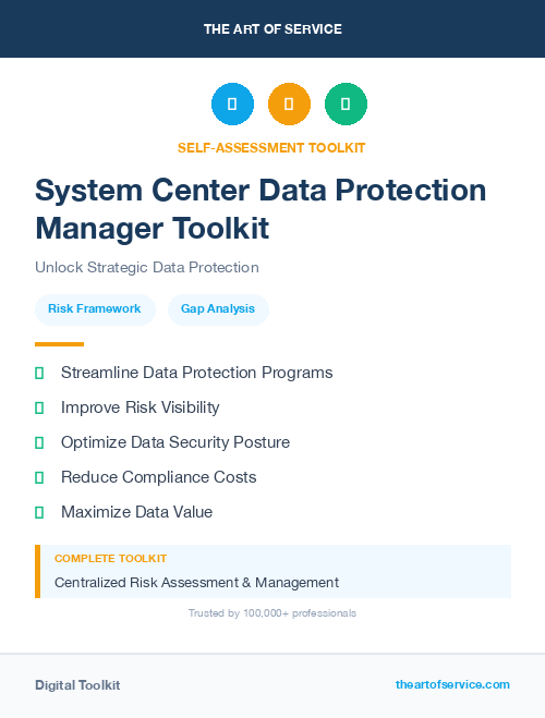 System Center Data Protection Manager Toolkit