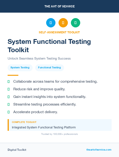 System Functional Testing Toolkit