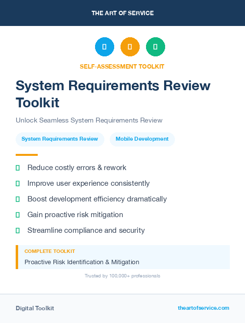 System Requirements Review Toolkit