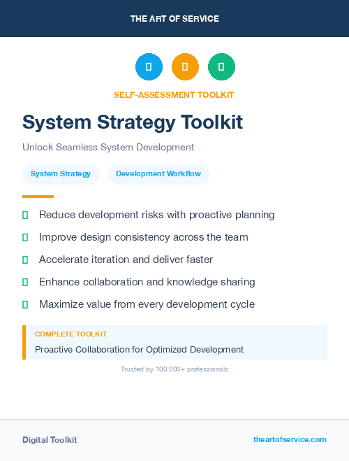 System Strategy Toolkit