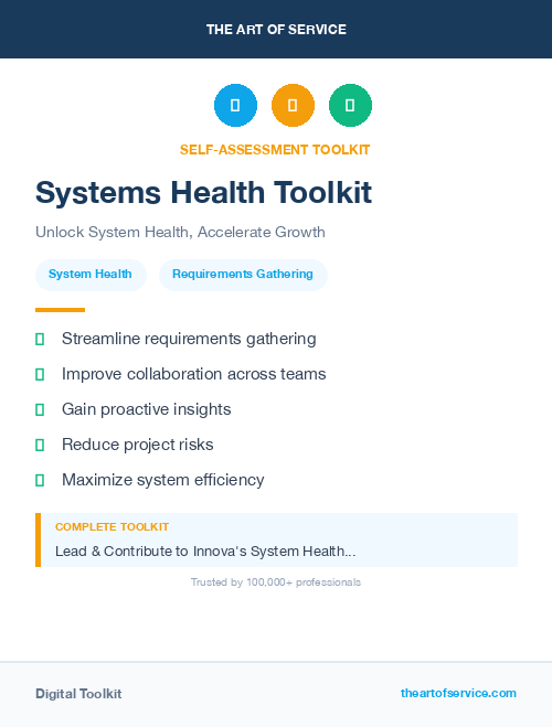 Systems Health Toolkit