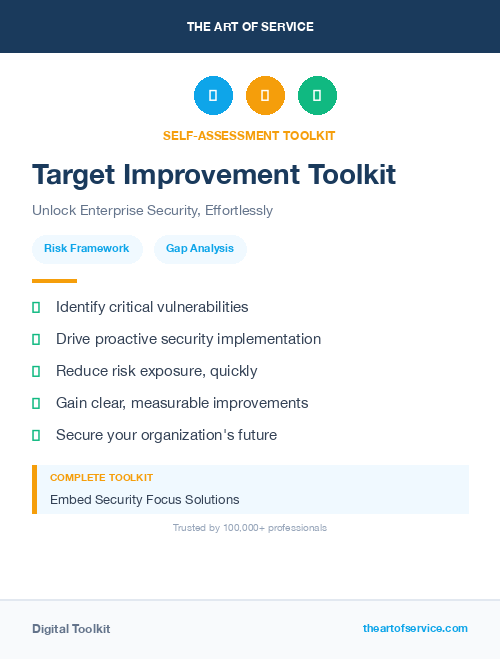 Target Improvement Toolkit