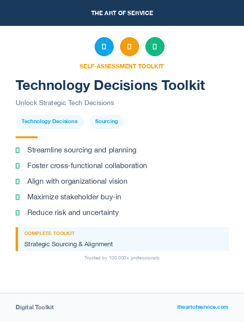 Technology Decisions Toolkit
