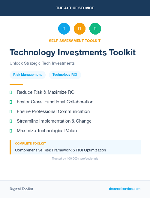 Technology Investments Toolkit