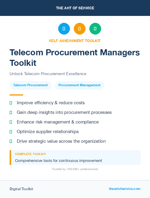 Telecom Procurement Managers Toolkit