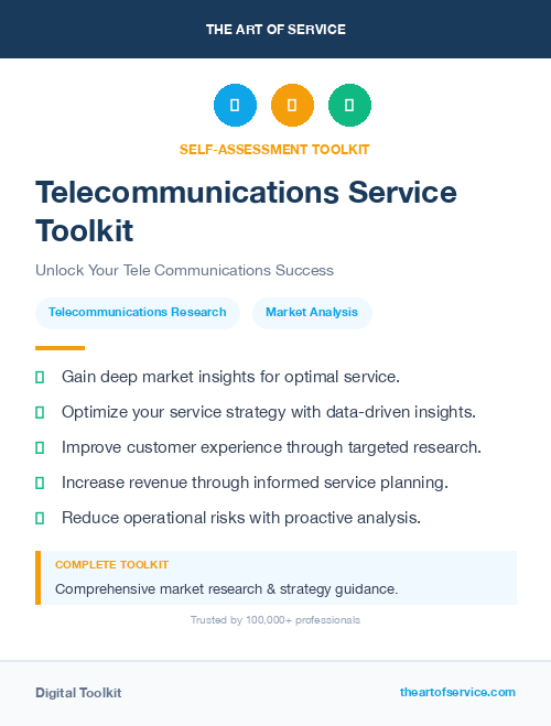 Telecommunications Service Toolkit