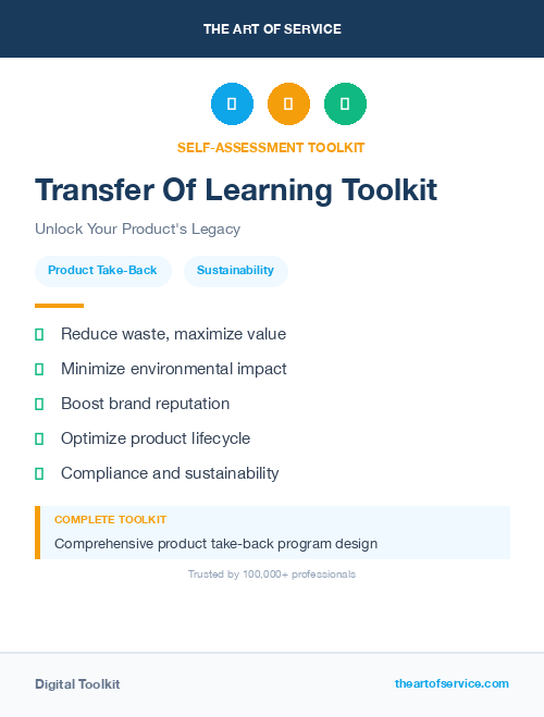 Transfer Of Learning Toolkit