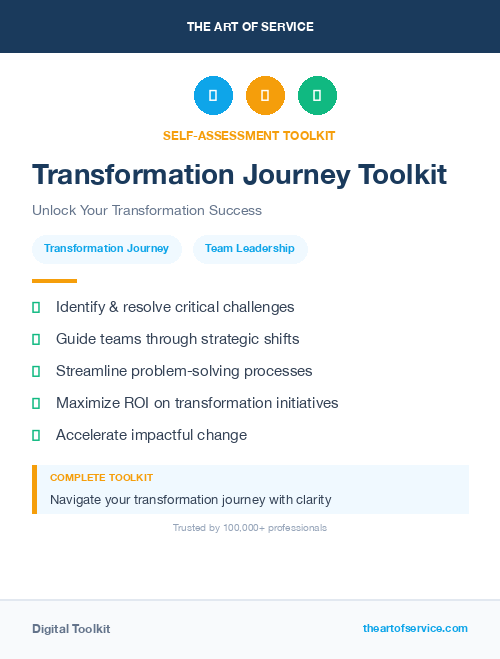 Transformation Journey Toolkit