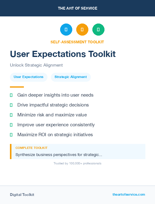 User Expectations Toolkit