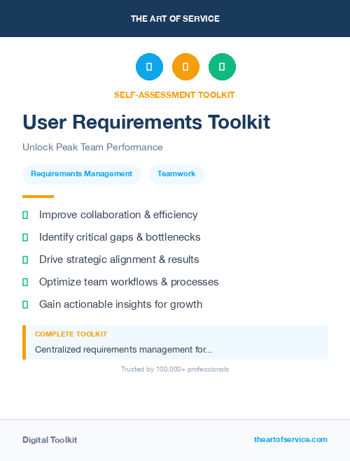 User Requirements Toolkit