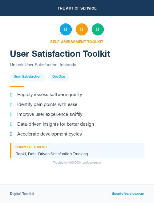 User Satisfaction Toolkit