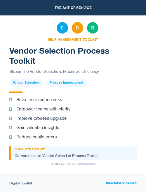 Vendor Selection Process Toolkit