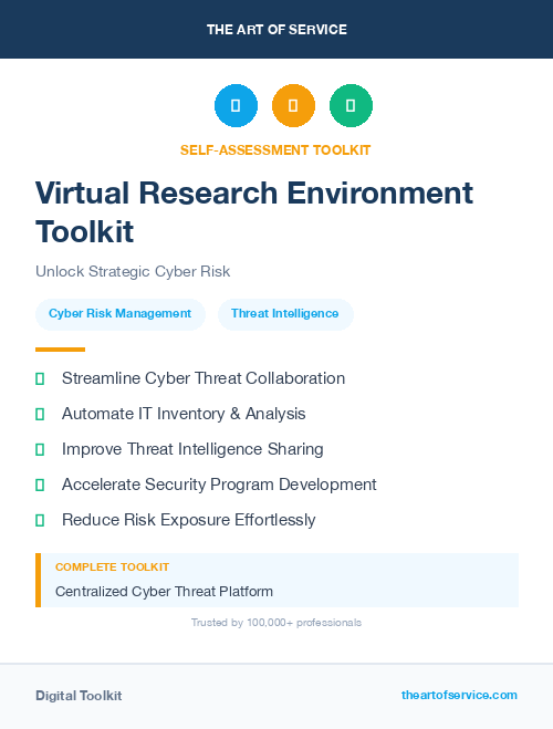 Virtual Research Environment Toolkit