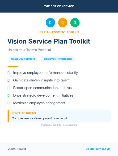 Vision Service Plan Toolkit