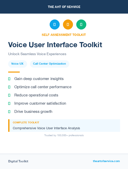 Voice User Interface Toolkit