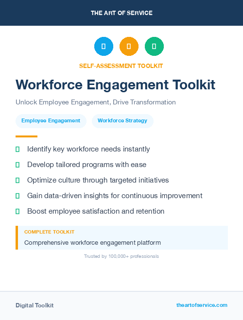 Workforce Engagement Toolkit