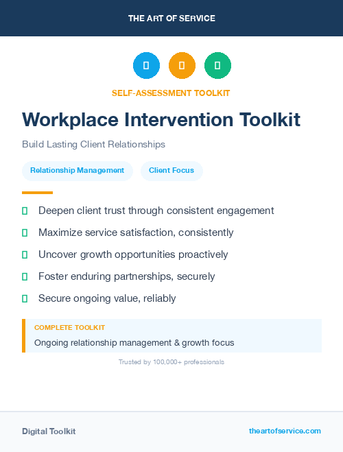 Workplace Intervention Toolkit