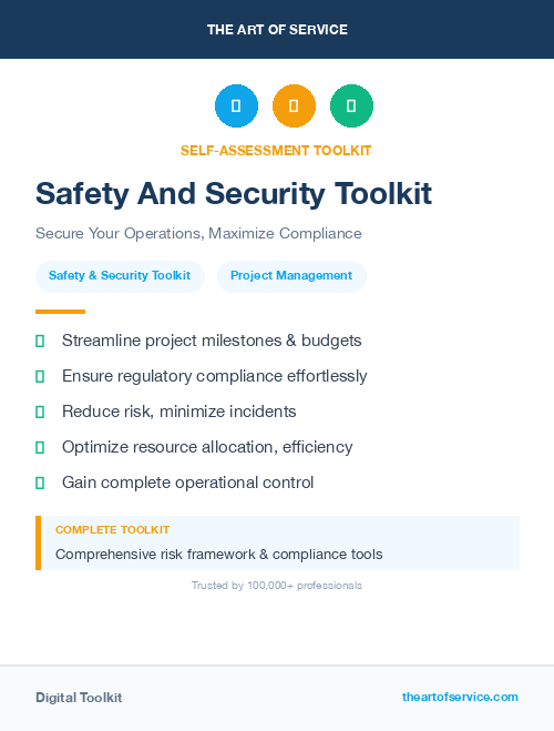 Safety And Security Toolkit
