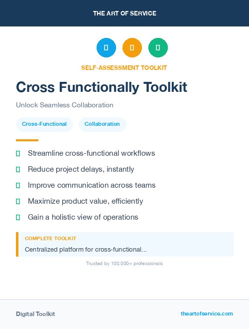 Cross Functionally Toolkit