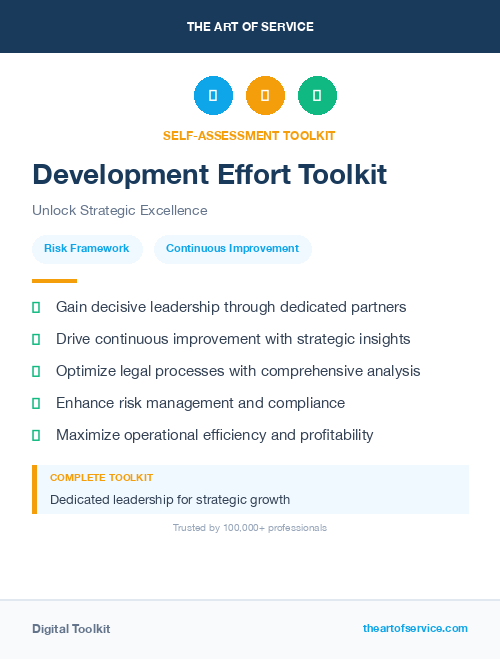 Development Effort Toolkit