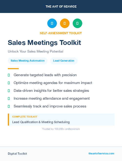 Sales Meetings Toolkit