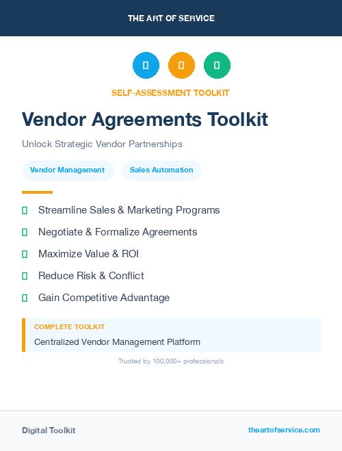 Vendor Agreements Toolkit