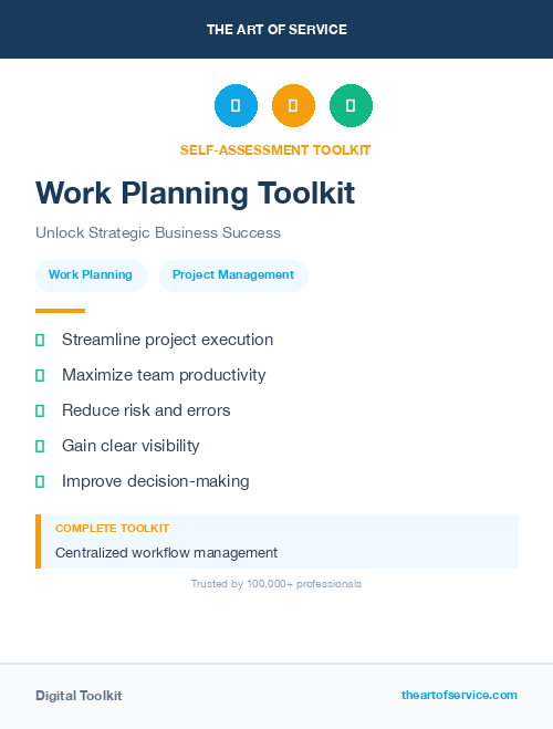 Work Planning Toolkit