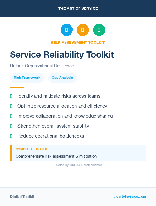 Service Reliability Toolkit