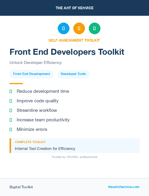Front End Developers Toolkit
