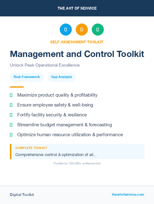 Management and Control Toolkit