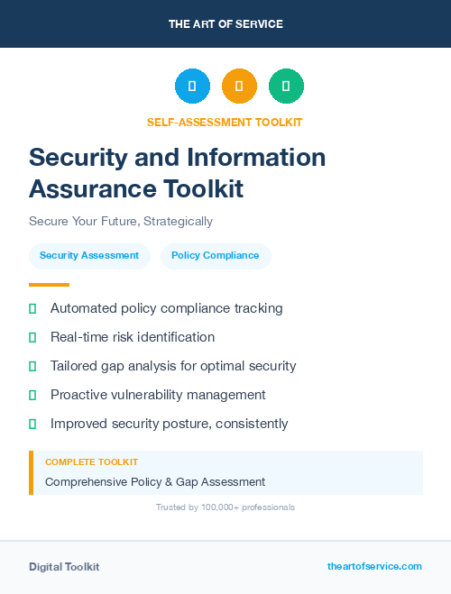 Security and Information Assurance Toolkit