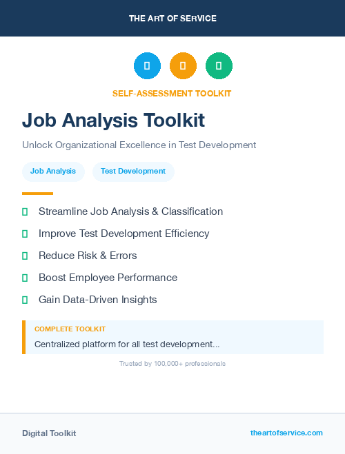 Job Analysis Toolkit